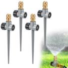 Aspersores de Irrigação Acostop Kit com 4 Bicos Ajustáveis de Latão Aspersores de Irrigação Acostop Kit com 4 Bicos Ajustáveis de Latão