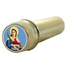 Aspersório de Água Benta Santa Luzia Acrílico Dourado Aspersório de Água Benta Santa Luzia Acrílico Dourado