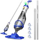Aspirador de piscina sem fio VIVOHOME Pólo telescópico 2,8 m 18,5 L/min