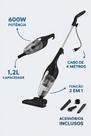 Aspirador de Pó 2 em 1 600W Vertical e Portátil com Fio Limpa Piso Sofá Tapete e Carro
