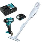 Aspirador de po CL106FDZW com Parafusadeira DF033 Bateria e Carregador