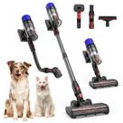 Aspirador de Pó Sem Fio Teendow, 500W, 50 Minutos de Autonomia, Aspirador Vertical para Pelos de Animais, Sucção Potente, Recarregável, Leve, Portátil, Versátil para Carpetes e Pisos Rígidos (Cinza Estelar) Aspirador de Pó Sem Fio Teendow, 500W, 50 Minutos de Autonomia, Aspirador Vertical para Pelos de Animais, Sucção Potente, Recarregável, Leve, Portátil, Versátil para Carpetes e Pisos Rígidos (Cinza Estelar)