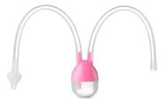 Aspirador Nasal Bebe Infantil Sugador Catarro E Meleca 1 Und Cor Rosa
