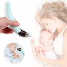 Aspirador Nasal Infantil Elétrico Usb para Limpeza de Nariz de Bebê Verde Água