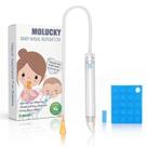 Aspirador Nasal para Bebê Molucky com Ponta de Silicone Macio e 24 Filtros