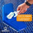 Aspirador para Piscina com Escova Asa Delta Brustec para Alvenaria Vinil e Fibra