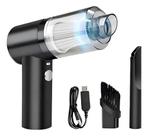 Aspirador Portátil De Pó Recarregável Mini Automotivo S/ Fio Preto