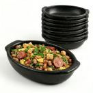 Assadeira Cerâmica Jogo De Travessa Kit Forma Churrasco 7un