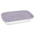 Assadeira Com Tampa 1,6L Retangular Vidro Doce Torta Marinex
