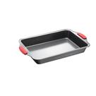 Assadeira de Aço e Silicone Retangular Cinza 45cm - ACASA
