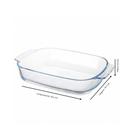 Assadeira Forma De Vidro Retangular Borosilicato C/ Alça 2l Cor Trasparente Assadeira Forma De Vidro Retangular Borosilicato C/ Alça 2l Cor Trasparente