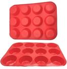 Assadeira Forma Pão De Quejo De Silicone 12 Cavidades