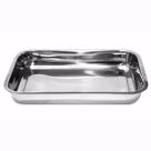 Assadeira Forma Retangular Alta Aço Inox 32 x 22 x 4cm