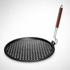 Assadeira Grelha Antiaderente para Churrasco com Cabo Dobrável 32cm