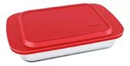 Assadeira Marinex lasanheira 2900mL de vidro Com Tampa plástica Assadeira Marinex lasanheira 2900mL de vidro Com Tampa plástica