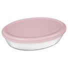 Assadeira Oval 2,4L Com Tampa 2,4 Litros Marinex