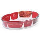 Assadeira Oval 2500ML Vidro Borossilicato Assadeira Oval 2500ML Vidro Borossilicato