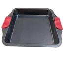 Assadeira Quadrada Andiaderente Alça silicone 28x25x4cm - BIGSUL