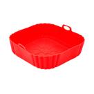 Assadeira Quadrada Silicone Cozinha Legumes Multiuso Forma Culinário Fritadeira Elétrica Air fryer