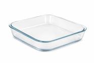 Assadeira Refratária Vidro Borossilicato 1,8L Quadrada Forma de Forno Resistente Alta Temperatura Cozinha Assar Gratinar