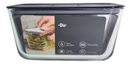 Assadeira Refratário Com Tampa 2,4L- Forno E Fritadeira Air Fryer Pote Vidro Temperado Hermético Multiuso OU
