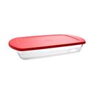 Assadeira Retangular Borossilicato Tampa Plastica 2L -Dynasty Assadeira Retangular Borossilicato Tampa Plastica 2L -Dynasty