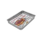 Assadeira retangular c/grelha forno lar 39x27x5 abc