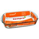 Assadeira Retangular de Vidro Tradicional Sempre 4 Litros - Nadir 6822/037