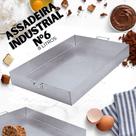 Assadeira Retangular Hotel Nº6 50x35cm Aluminio - 8 Litros