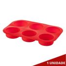 Assadeira Silicone 6 Cavidade Antiaderente Sortida Cupcakes