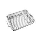 Assadeira Tramontina Service em Aço Inox com Grelha 34 x 28 cm 4,6 L