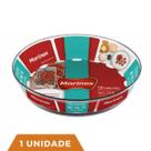 Assadeira Vidro Redonda 2,4L Assados Doces Tortas Marinex