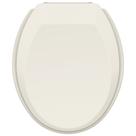 AsseAssento Sanitário Oval Universal Biscuit Tampa de Vaso em Polipropileno para Bacias Deca, Icasa, Celite, Incepa e Fiori Tupan
