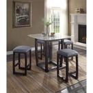 Assento acolchoado de madeira Acme Razo Counter Height Stool
