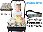 Assento almofada elevação alimentação infantil Impermeável com cinto seg
