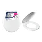 Assento Almofadado Branco Universal para Vaso Sanitário - Atlas