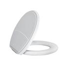 Assento Almofadado Metasul Oval Branco Plus Slim