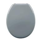 Assento Almofadado Oval Cinza Escuro Tampa Vaso Deca-incepa-celite-ideal-roca