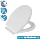 Assento Almofadado Oval Soft Close Astra Branco Assento Almofadado Oval Soft Close Astra Branco