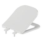 Assento Censi Quadrado Branco Soft Close Polipropileno Branco