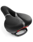 Assento de bicicleta MXMXK Wide Bike Saddle, espuma viscoelástica, acolchoado, cinza