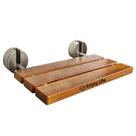 Assento de chuveiro dobrável Bootuu Teak 50cm montado na parede