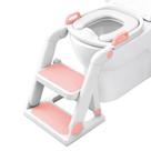 Assento de Treinamento para Penico BABY JOYCE com Escada Rosa Assento de Treinamento para Penico BABY JOYCE com Escada Rosa