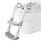 Assento de treinamento Potty Homfan com banquinho ajustável cinza