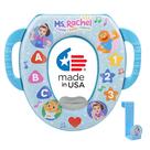 Assento de treinamento Potty Ms. Rachel Soft com gancho de armazenamento