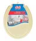 Assento De Vaso Sanitário Universal Oval Herc Envelopado Preto,Branco,Bege,Caramelo E Cinza Claro