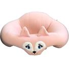 Assento e Almofada de Apoio para Bebê Puff Raposa Salmão
