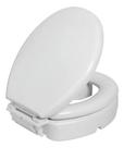 Assento Elevado Trava 7cm Com Tampa Branco Almofadado Astra TAE7T/K BR1