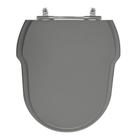 Assento Laqueado Hampton Cinza Escuro Tampa para Vaso Incepa e Mdf