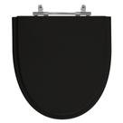 Assento Laqueado Studio Preto Tampa Vaso Incepa MDF
